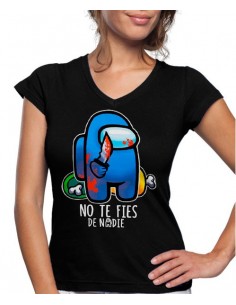 Camiseta Among Us no te fies de mujer