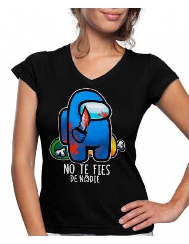 Camiseta Among Us no te fies de mujer