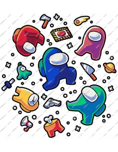 Mochila Among Us Tripulantes a la deriva 2