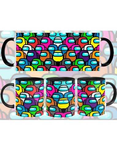 Taza Among Us Astronautas patrón