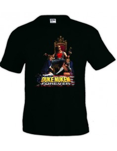 Camiseta Duke Nukem (Trono Girls) Negra manga corta
