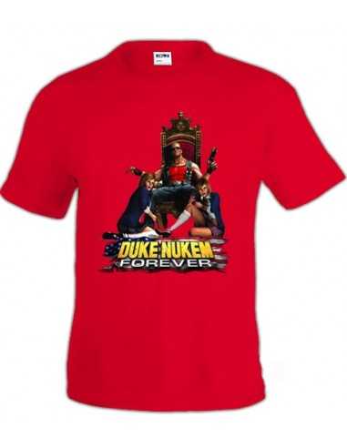Camiseta Duke Nukem (Trono Girls) Roja manga corta
