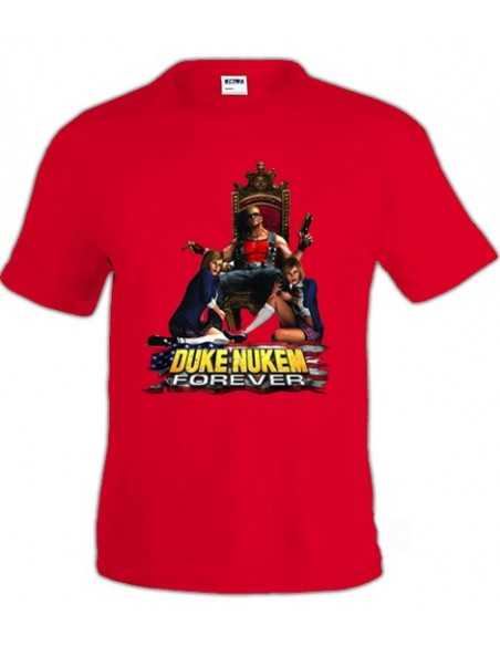 Camiseta Duke Nukem (Trono Girls) Roja manga corta