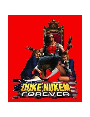 Camiseta Duke Nukem (Trono Girls) Roja manga corta