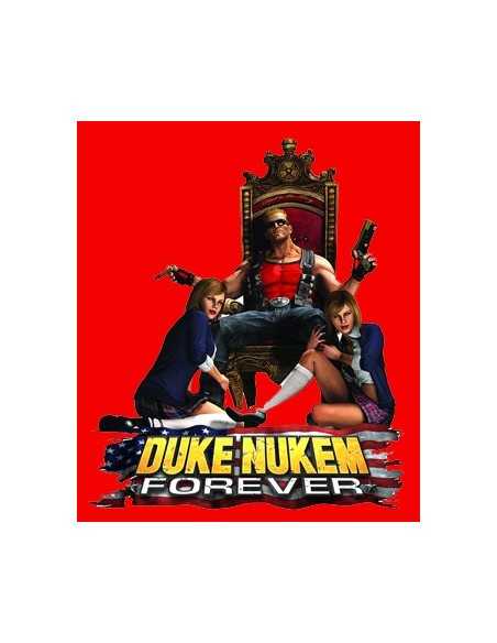 Camiseta Duke Nukem (Trono Girls) Roja manga corta