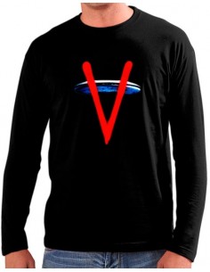 Camiseta V los visitantes Nave Manga Larga (Personalizada)