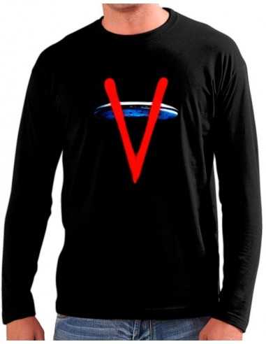 Camiseta V los visitantes Nave Manga Larga (Personalizada)