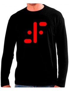 Camiseta V los visitantes insignia roja Manga Larga (Personalizada)