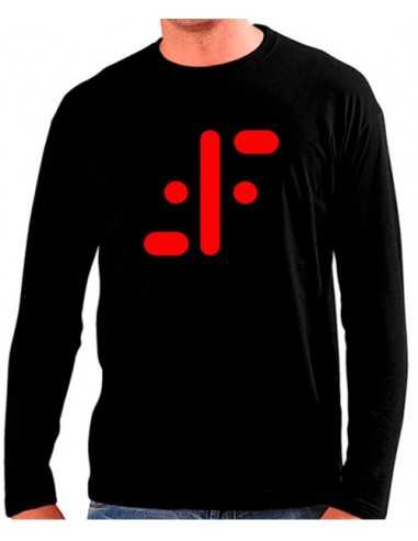 Camiseta V los visitantes insignia roja Manga Larga (Personalizada)