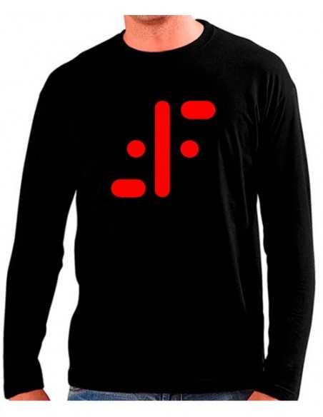 Camiseta V los visitantes insignia roja Manga Larga (Personalizada)