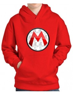 Sudadera Super Mario Bros logo "M"