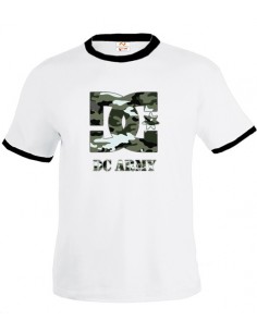 Camiseta DC Shoes (camuflaje) Blanca manga corta