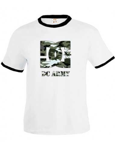 Camiseta DC Shoes (camuflaje) Blanca manga corta