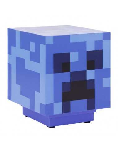 lámpara Minecraft Creeper Azul