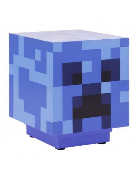 lámpara Minecraft Creeper Azul