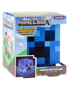 lámpara Minecraft Creeper Azul