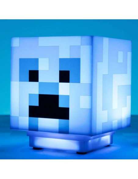 lámpara Minecraft Creeper Azul