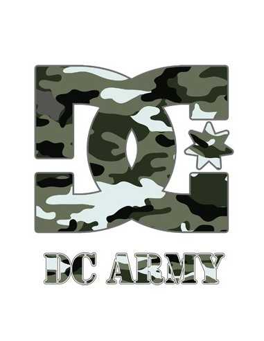 Camiseta DC Shoes (camuflaje) Blanca manga corta