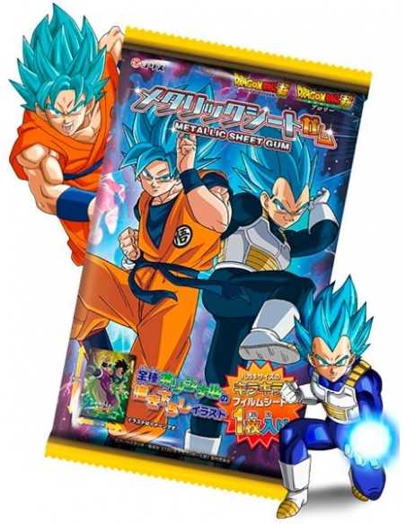 Chicle con postal metálica Dragon Ball Super