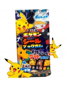 Chicle Pokémon con pegatinas