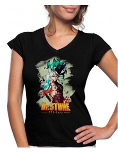 Camiseta Dr. Stone Senku probeta de Mujer