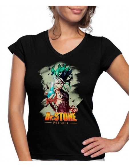 Camiseta Dr. Stone Senku probeta de Mujer