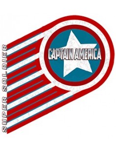 Camiseta Capitan America (Symbol) Blanca manga corta 2