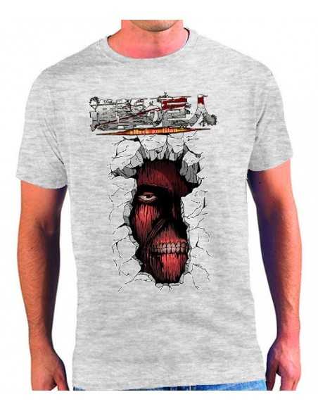 Camiseta El ataque de los titanes ,Titan inside me,manga corta unisex - Mx Games