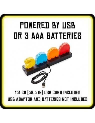 lámpara Pac Man fantasmas