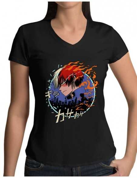 Camiseta My Hero Academia de Mujer Todoroki Camiseta My Hero Academia de Mujer Todoroki