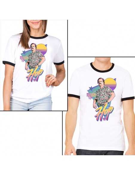Camiseta Stranger Things Hopper 80s Camiseta Stranger Things Hopper 80s