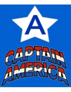Camiseta Capitan America (A) Azul Royal manga corta 2