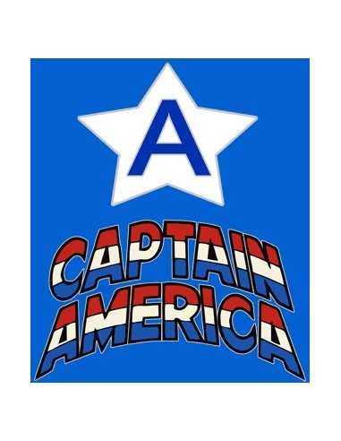 Camiseta Capitan America (A) Azul Royal manga corta Camiseta Capitan America (A) Azul Royal manga corta