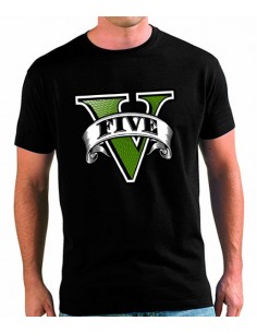 Camiseta Grand Theft Auto V - Five - manga corta