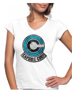 Camiseta capsule corporation classic Dragonball manga corta