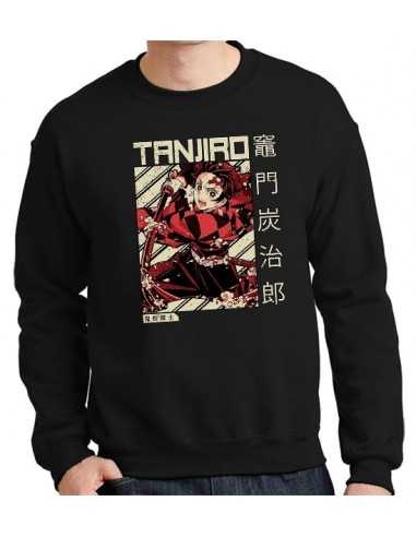Sudadera Kimetsu no Yaiba Tanjiro retro