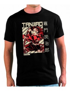 Camiseta Kimetsu no Yaiba Tanjiro retro