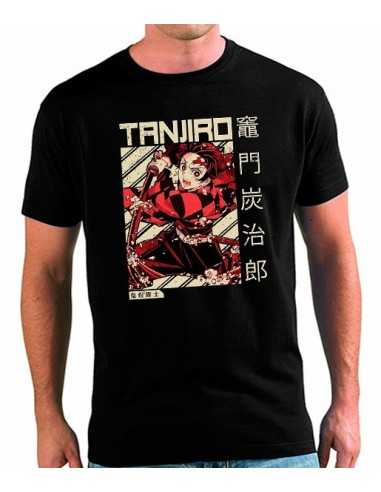 Camiseta Kimetsu no Yaiba Tanjiro retro