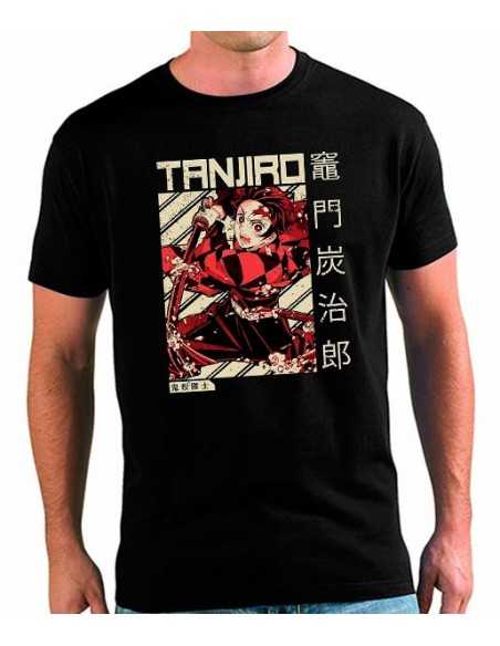 Camiseta Kimetsu no Yaiba Tanjiro retro