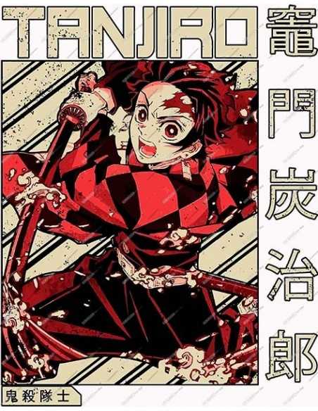 Tote Bag Kimetsu No Yaiba Tanjiro Vintage