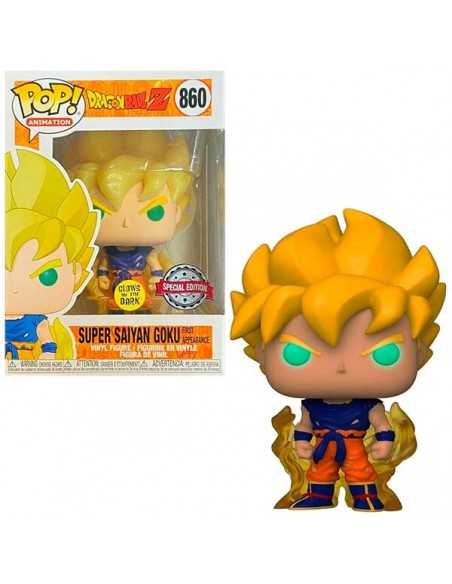 Funko Pop Son Goku Súper Saiyan Glows in The Dark