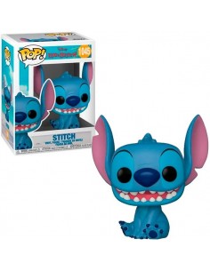 Funko Pop Stitch sonrriendo sentado