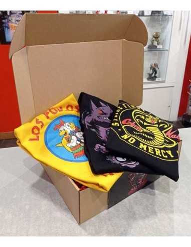 Caja misetriosa con 3 camisetas Frikis random