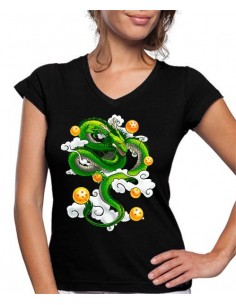 Camiseta Dragon Ball Z dragon shenronz manga corta chica