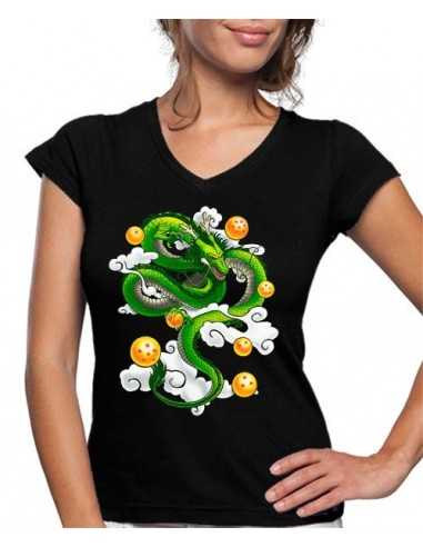 Camiseta Dragon Ball Z dragon shenronz manga corta chica