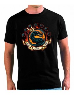 Camisetas "bolas" Dragon Ball manga corta negra