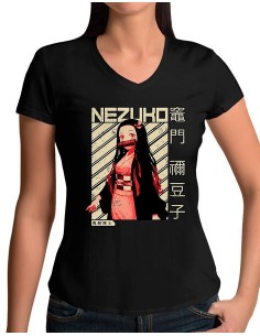 Camiseta Kimetsu no Yaiba de mujer Nezuko Vintage