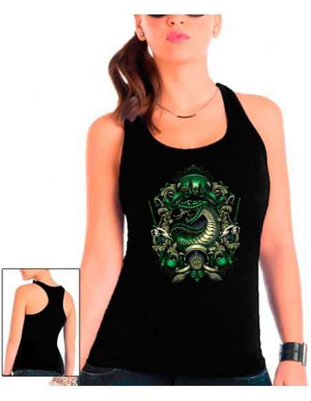 Camiseta Harry Potter mujer Slytherin Wizad