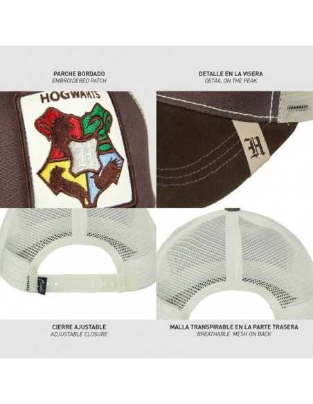 Gorra Harry Potter Hogwarts color marrón