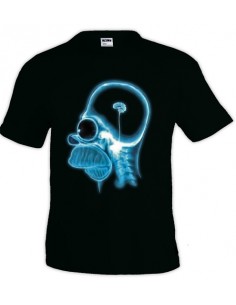 Camiseta cerebro de Homer Simpson manga corta